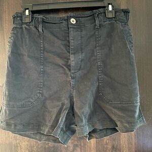 Bella Dahl Charcoal Flat Front Shorts